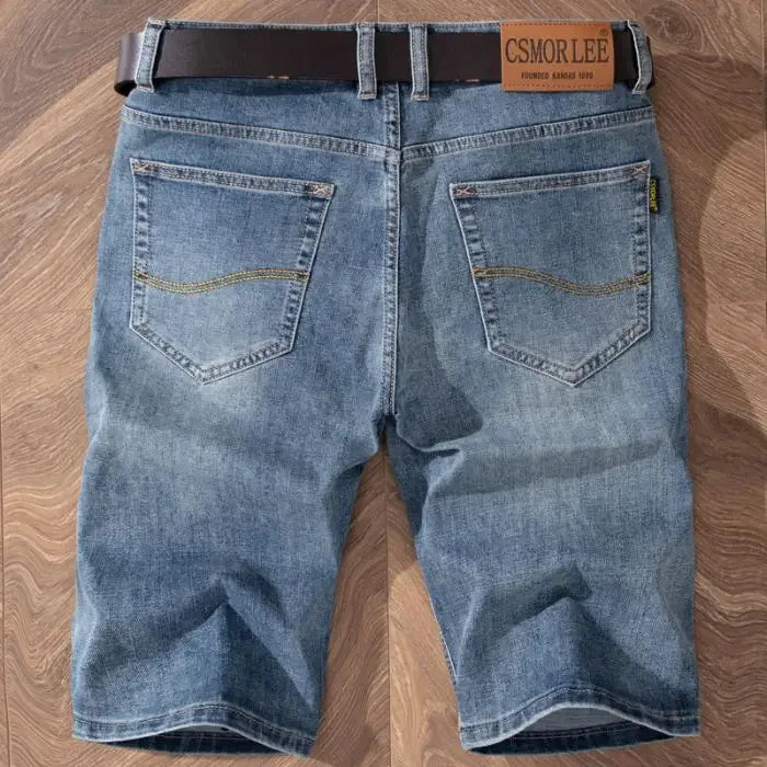 Men's Bermuda Denim Shorts - 2025 Summer Stretch Cotton Knee Length Jorts