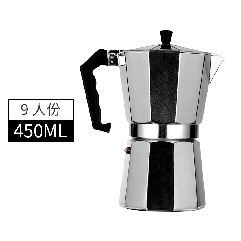 Mocha Coffee Pot – Italian Aluminum Octagonal Portable Coffee & Tea Maker