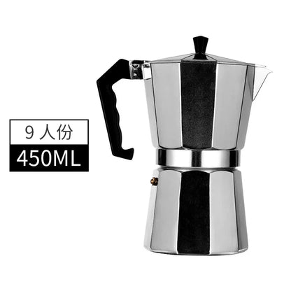 Mocha Coffee Pot – Italian Aluminum Octagonal Portable Coffee & Tea Maker