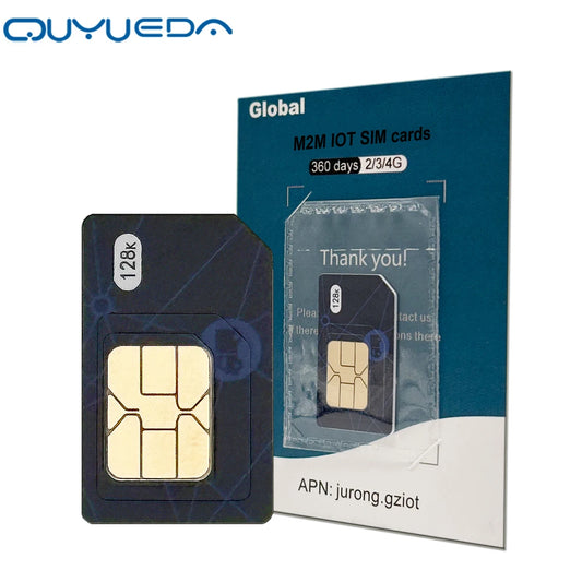 4G Global Roaming M2M IoT SIM Card - 360MB Data for GPS Trackers & IoT Devices, 1-Year Service