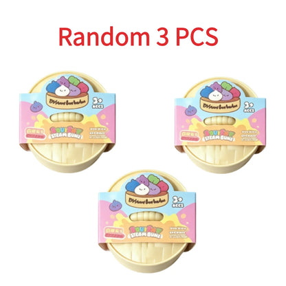 Colorful Dumpling Squishy Toy - Blind Box Stress Relief Fidget Squeeze Toy for Anxiety Relaxation & Happiness