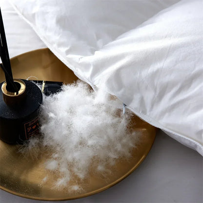 Feather Goose Down Duvet – Warm Winter Thick Quilts, Down-Filled Comforters for Single, Double, Queen & King Size Beds