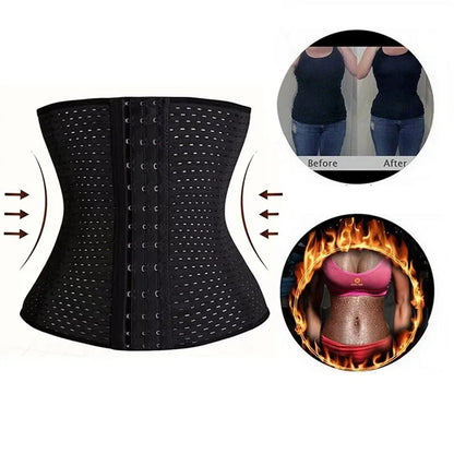 Women’s Tummy Control Shapewear - Black Belly Band and Postpartum Waist Shaper Corset