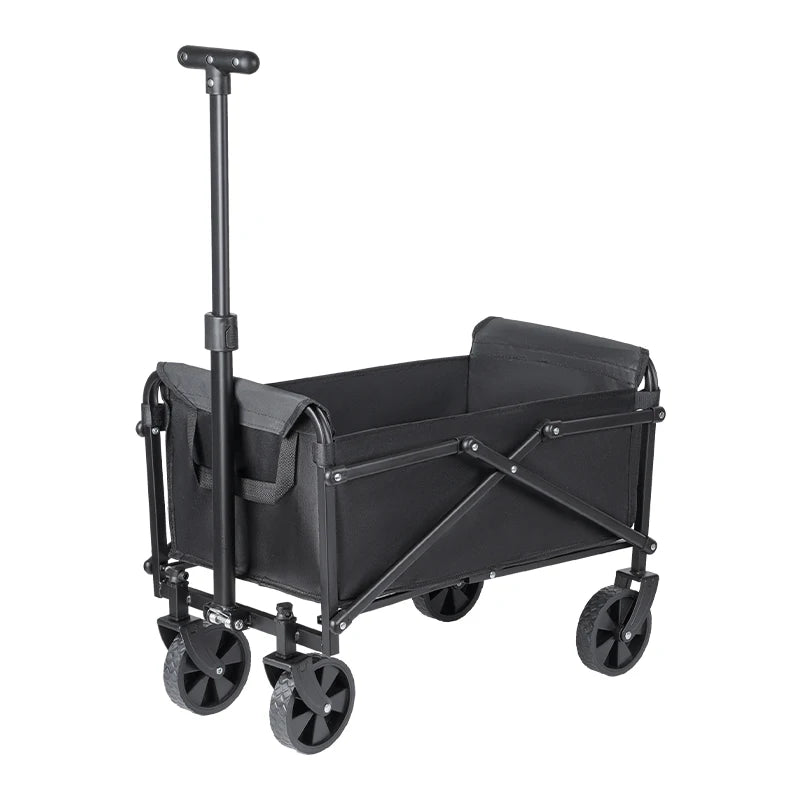 Foldable Outdoor Utility Cart - Heavy Duty Portable Camping, Picnic, Beach & Shopping Wagon