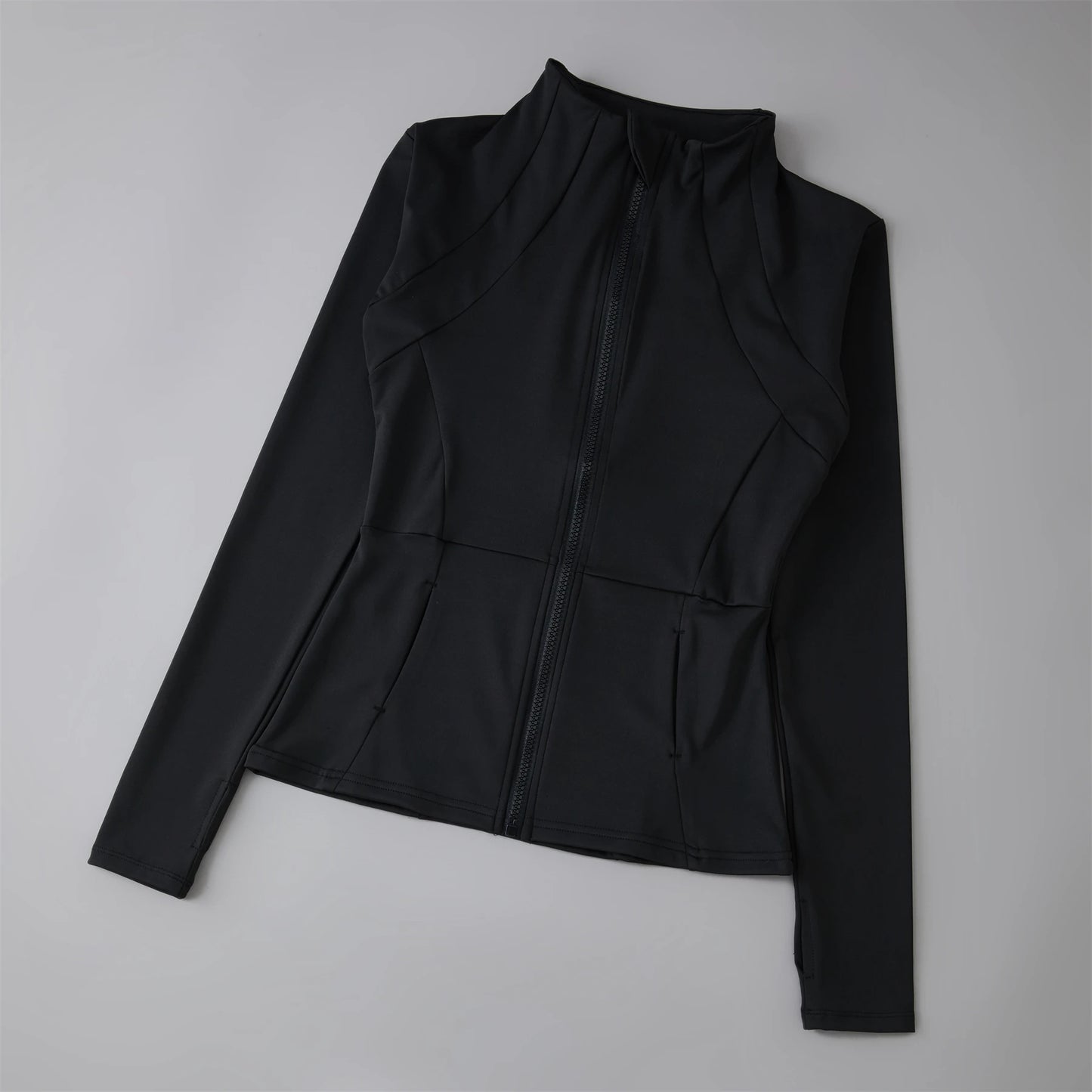 Women’s Yoga Windbreaker Jacket – Long Sleeve Sports Sweatshirt Running Workout Top Activewear Gym Sportswear