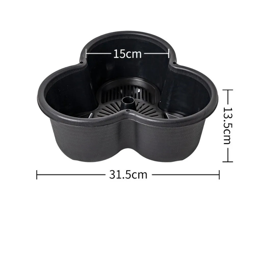 Vertical Stackable Garden Planter Tower - Multi-Layer Flower Pot with Rolling Casters