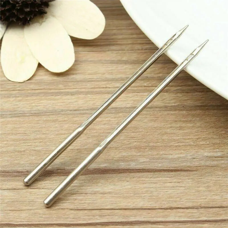5/10 Pcs Sewing Leather Awl Needles Tool Set – Crochet Bent Hook Needle Stitcher for Shoes DIY Repair and Craft Making