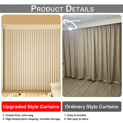 Extra Large Blackout Waterproof Curtain – Thermal Insulated Sliding Door & Shower Drapes for Living Room & Bedroom