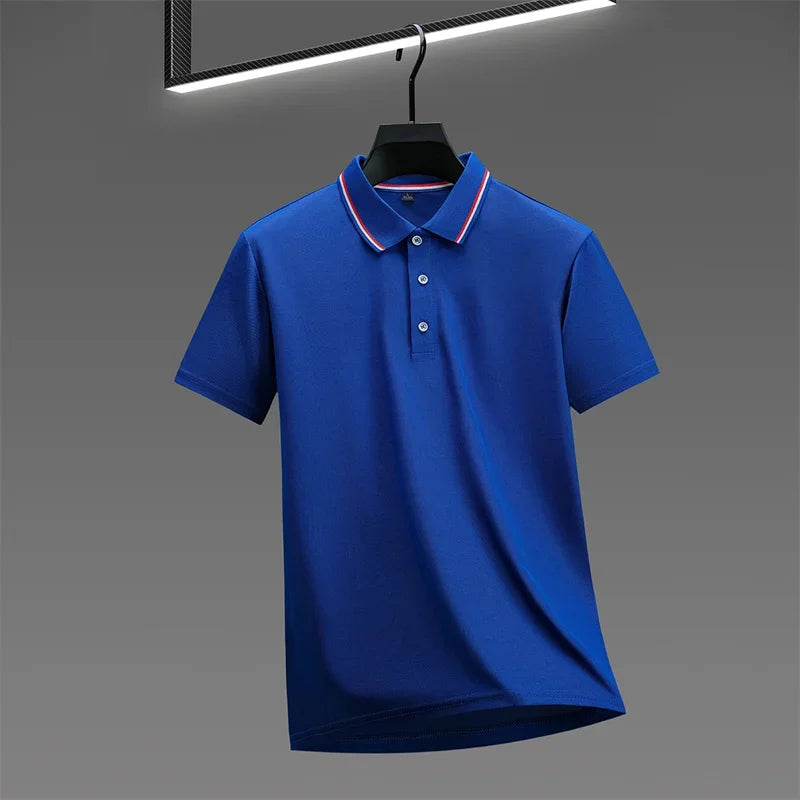 Men's Casual Polo Shirt - 2026 Solid Color Short Sleeve Summer Fashion Top
