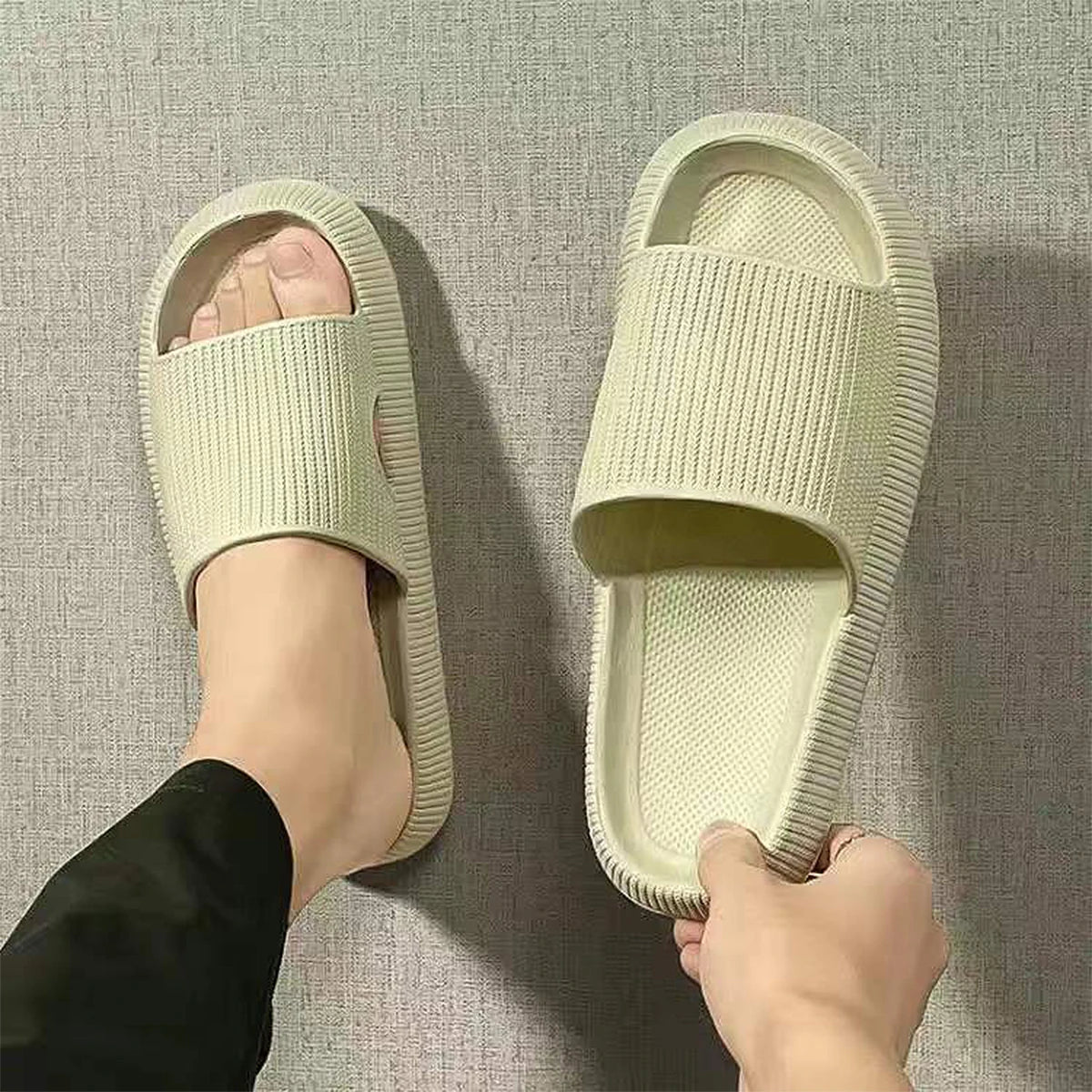 Men’s Soft-Soled Non-Slip Slippers – Summer Home EVA Comfort Slippers