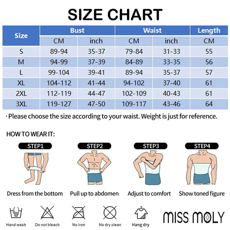 Men’s Compression Shirt Body Shaper – Slimming Vest Tight Tummy Control Tank Top Underwear for Shaping & Fitness Support