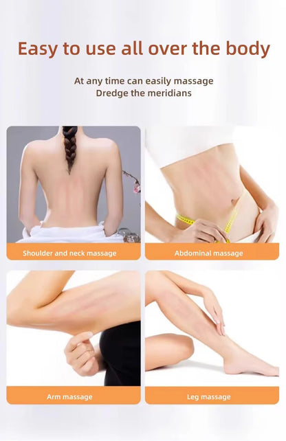 Red Light Heated Massage Device – 360 Rotating Muscle Relaxation Roller for Full Body & Anti-Cellulite Treatment