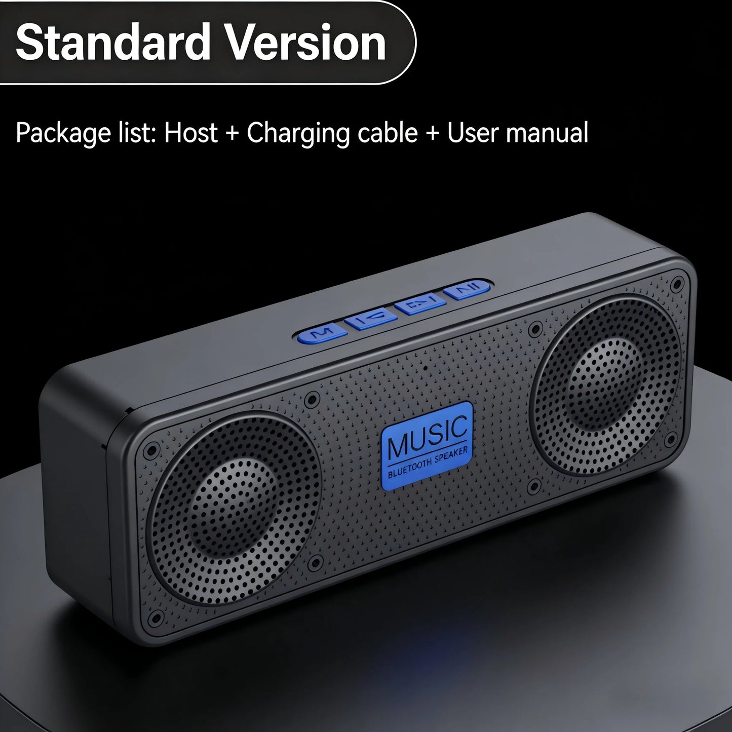 S18 Bluetooth Speaker - Waterproof Wireless Speaker with Subwoofer, FM Radio & 20-Hour Battery