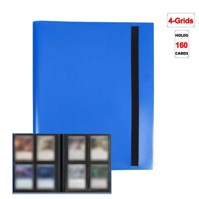 Trading Card Binder - 160/360/480 Capacity Side-Loading PP Card Holder Album for Gaming Cards