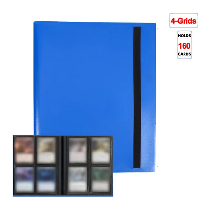 Trading Card Binder - 160/360/480 Capacity Side-Loading PP Card Holder Album for Gaming Cards