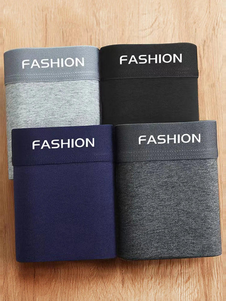 4-Pack Men's Boxer Briefs – Soft, Breathable, Comfortable & Stretchy Fashion Underwear for Men and Boys
