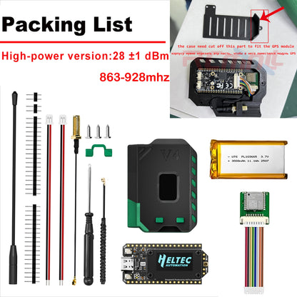 Heltec WiFi LoRa 32 V4 GNSS ESP32 Dev Board - SX1262 LoRa, WiFi, BLE, OLED & 863–928MHz