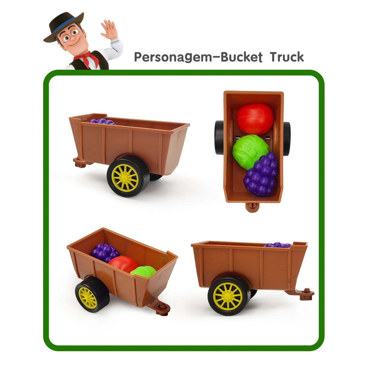 La Granja De Zenon Bartolito Pull-Back Toy Car – Inertia Car Set for Kids 1-3 Years, Birthday Gift