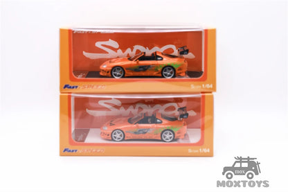 Preorder FS 1:64 Supra Targa A80 Bomex FNF Orange – Limited Edition Diecast Model Car