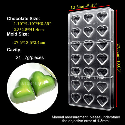 3D Polycarbonate Chocolate Mold - Sphere Diamond Chocolate Bomb & Bonbon Baking Mold for Professional Candy Making