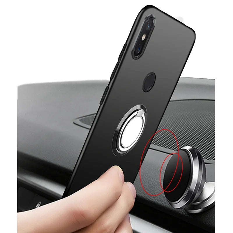 Blackview BL7000 2025 Phone Case - Shockproof Soft Cover with Back Ring Holder Bracket for 6.78" Display