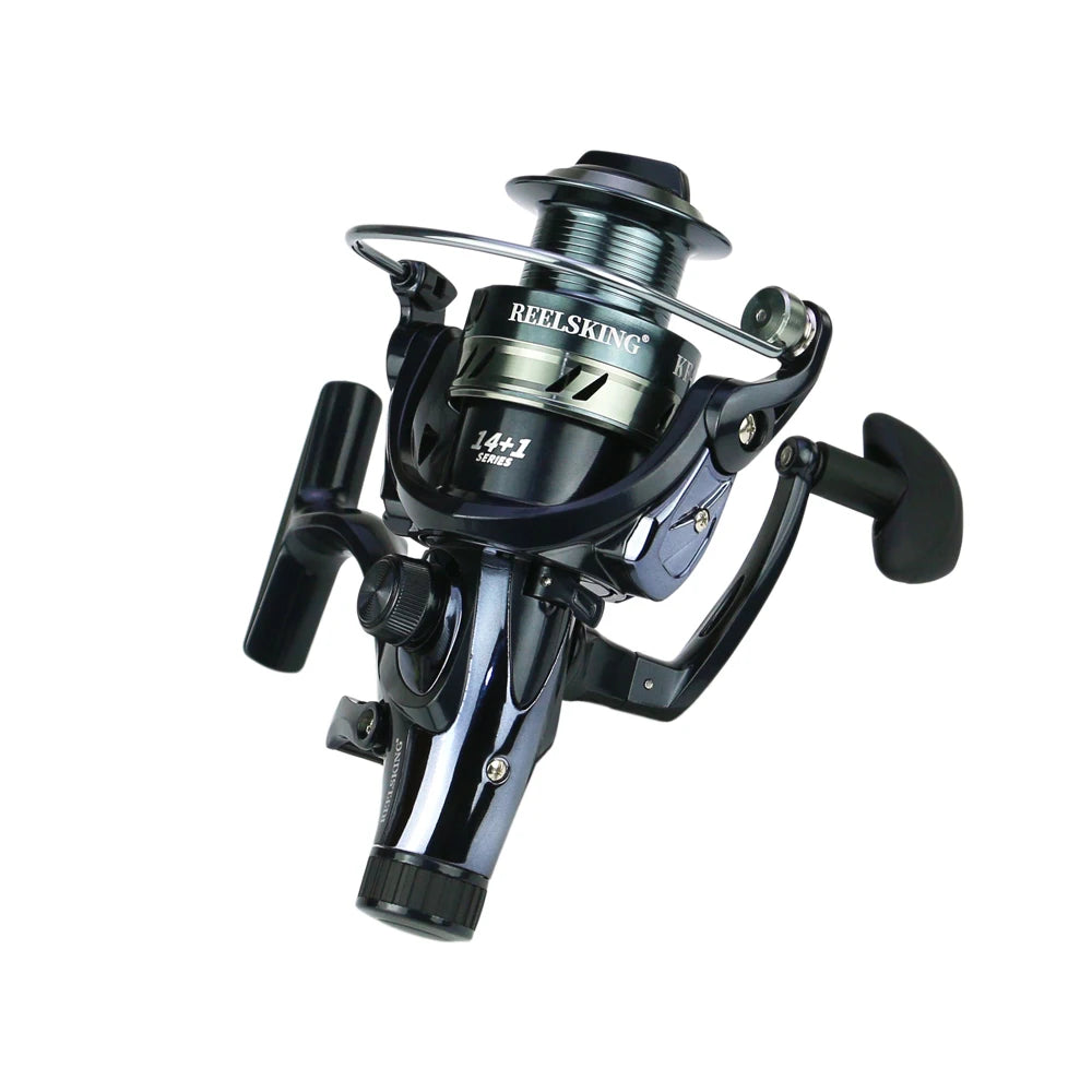 8-25KG Fishing Spinning Reel - 14+1BB Carp Reel with Double Brake Metal Spool for Saltwater Fishing