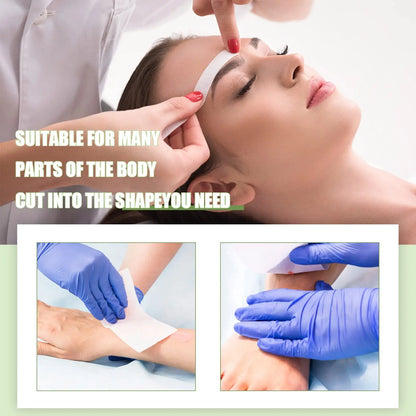 Professional Hair Removal Nonwoven Depilatory Wax Strips – Epilator Roll for Smooth Legs and Body