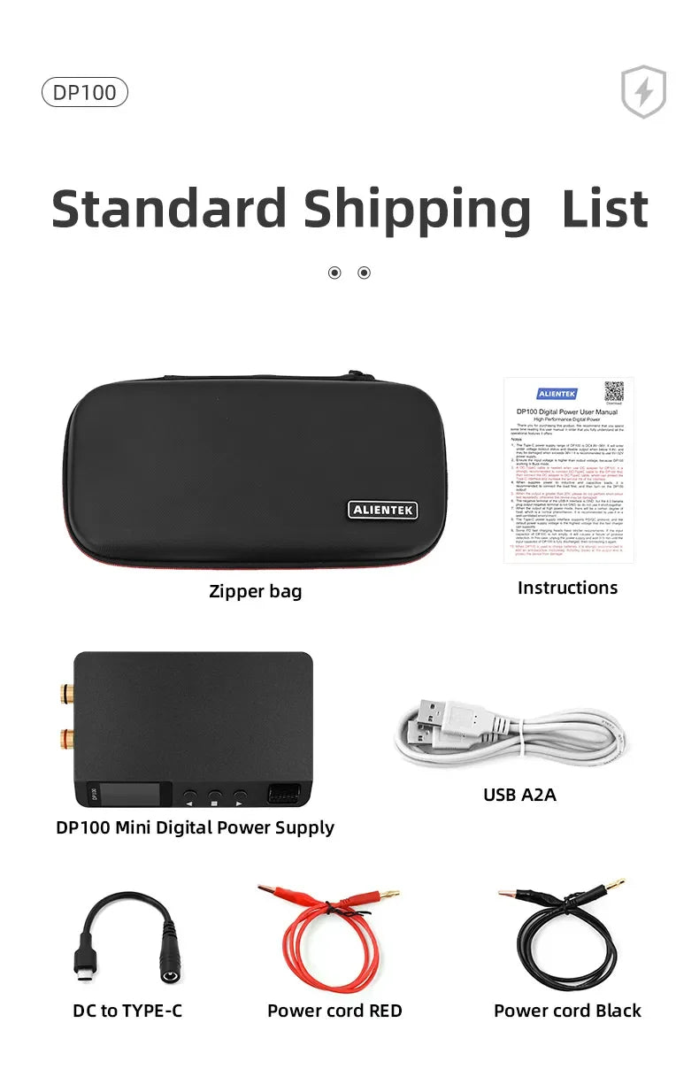 DP100 Mini DC Lab Power Supply — Adjustable 30V 5A Portable Digital Switching Bench Power Supply