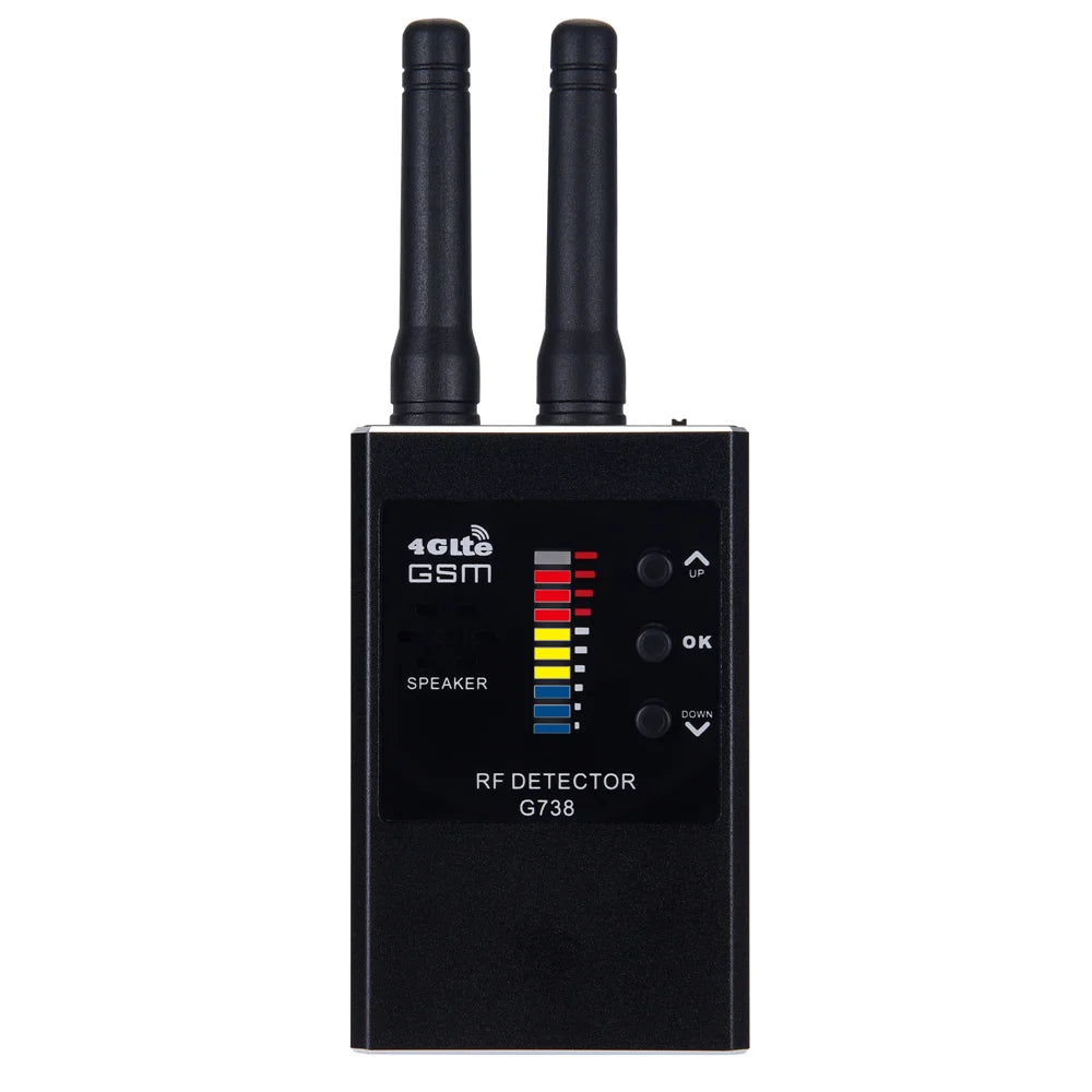 G638 Anti-Spy Wireless RF Signal Detector — GSM, GPS Tracker & Hidden Camera Finder, Professional Military Version