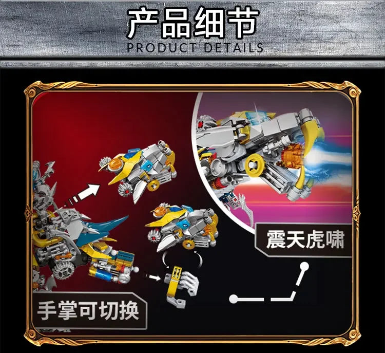 Mech WUKONG Monkey King Building Block Toy Set – ZHAOYUN Robot Hero DIY Bricks for Kids & Boys Gifts