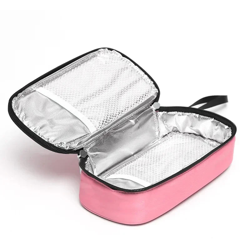5-Color Portable Insulin Cooling Bag — Waterproof Thermal Diabetic Pill Protector, Gel-Free Insulated Cooler