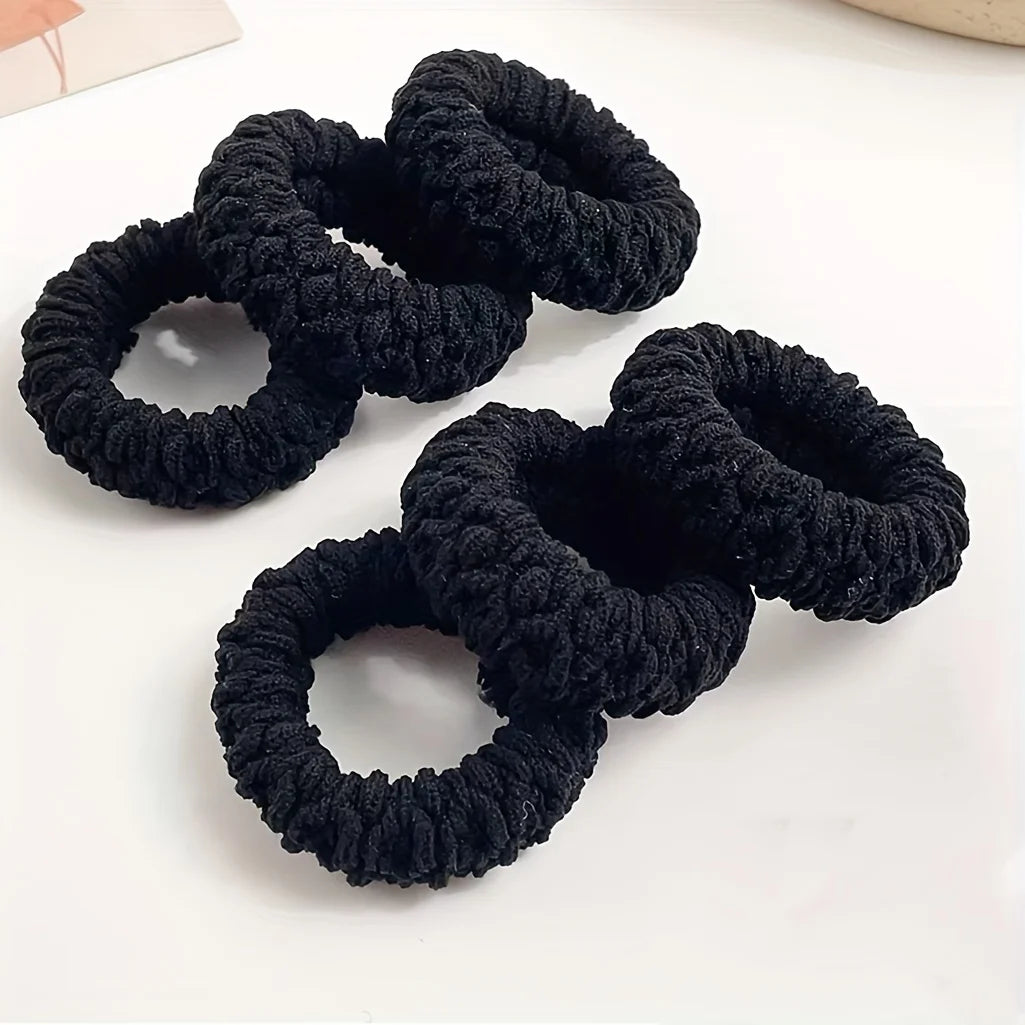 10PCS Wide Thick Hair Ties - Durable Elastic Ponytail & Bun Holders