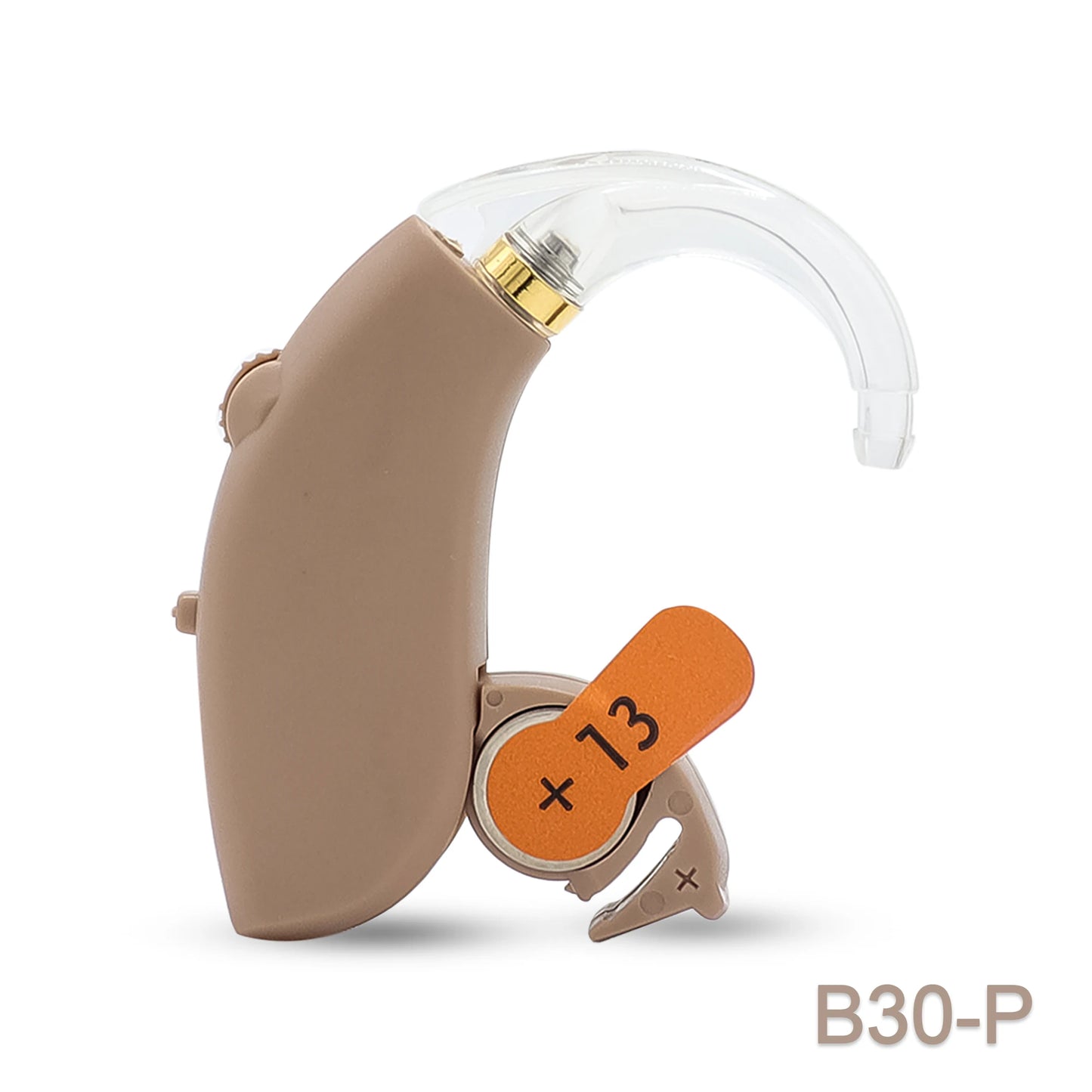 Digital BTE Hearing Aid - Adjustable Tone Portable Sound Amplifier for Seniors & Adults
