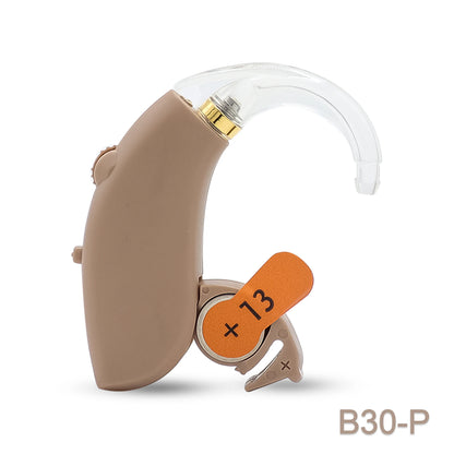 Digital BTE Hearing Aid - Adjustable Tone Portable Sound Amplifier for Seniors & Adults