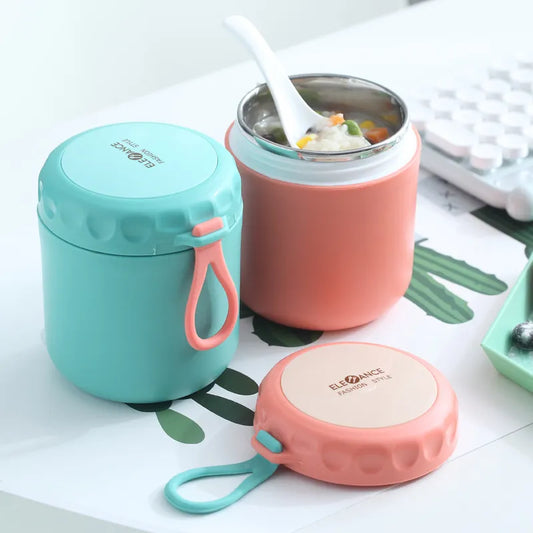 430ml Food Thermal Jar - Insulated Soup Cup, Stainless Steel Lunch Box, Thermos Container for School Children, Keeps Food Hot