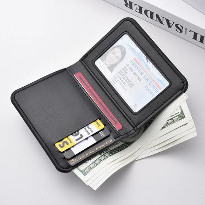 Ultra-Thin Mini PU Leather Credit Card Wallet – High-Quality Vertical Men’s Wallet Holder