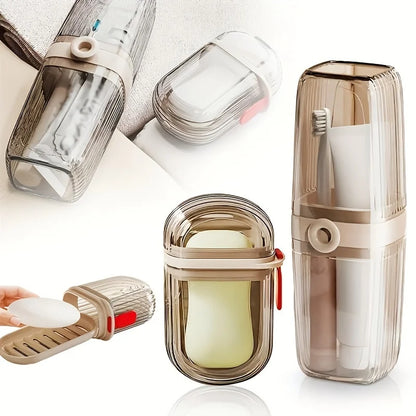 Portable Soap & Toothbrush Holder – Durable Travel Case for Gym, Bathroom, Easy-Clean Essentials