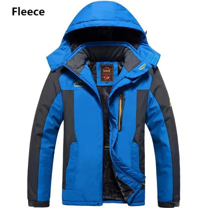 Men’s Winter Parka Jacket - Thick Warm Waterproof Hooded Fleece Coat, Plus Size up to 9XL