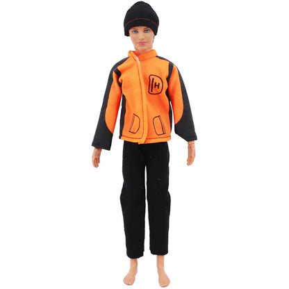 30cm Ken Doll Clothes – Pop Suit Top & Pants Outfit for Boys, Holiday Gift Doll Accessories