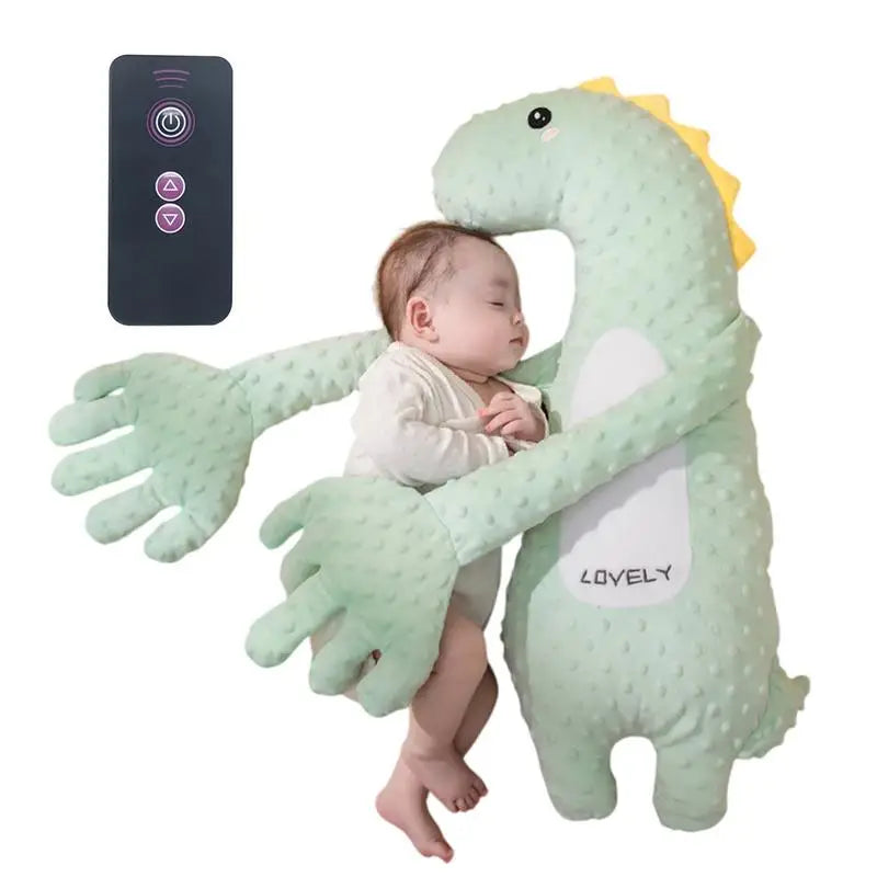 Baby Soothing Palm Patting Stuffed Animal – Automatic Sleep Soother with Adjustable Speed and Remote Control, Perfect Sleeping Buddy for Babies