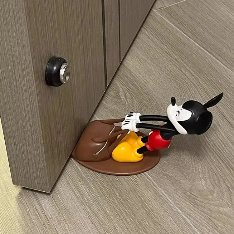 Kawaii Disney Doorstops — Mickey, Donald Duck & Woody Cute Windproof Anti-Collision Door Stop for Home & Office, Gift Decor Toys