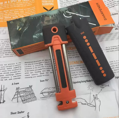 Portable EDC Knife Sharpening Stone - Multifunction Camping & Outdoor Knife Sharpener