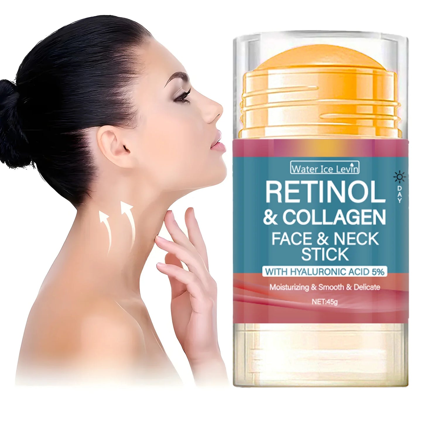Retinol Lifting & Firming Face Cream Stick — Collagen Moisturizer, Wrinkle Smoothing, Whitening & Brightening Skincare