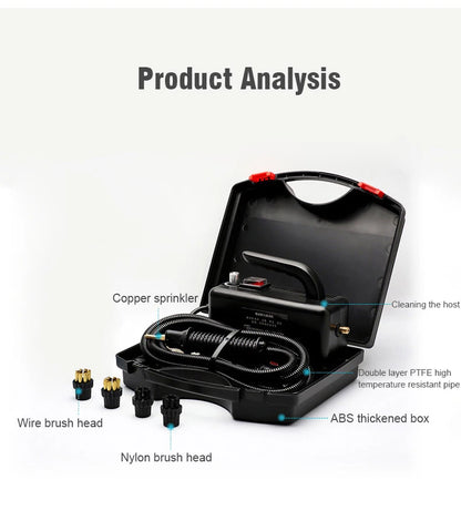 High-Temperature Steam Cleaner for Home Appliances – Sterilization, Kitchen Hood & Car Cleaner, US/EU Plug