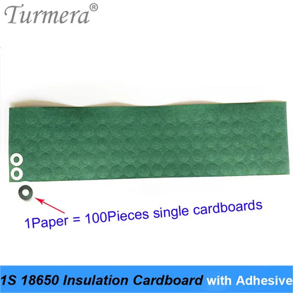 1M 18650 Battery Insulation Gasket Paper – 120mm Li-ion Cell Insulating Pads 0.2mm Thickness Protection Sheets