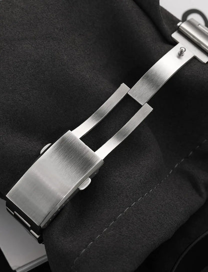 Watchdives Stainless Steel Watch Clasp – 16mm/18mm/20mm/22mm Folding Safety Milled Deployant Replacement Buckle