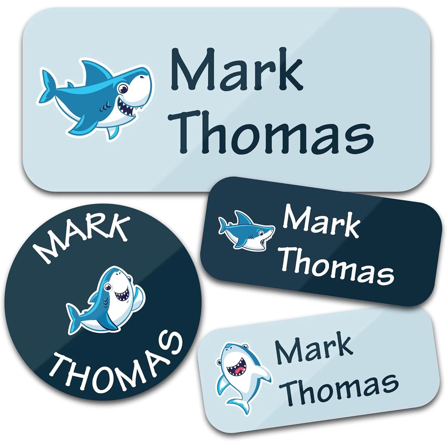 140PCS Custom Waterproof Name Stickers - Cartoon Personalized Labels for Clothes & Personal Items