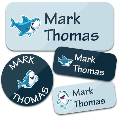 140PCS Custom Waterproof Name Stickers - Cartoon Personalized Labels for Clothes & Personal Items