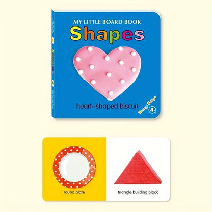 Colorful Patterned Card Book - Interactive Sensory Learning & Early Reading Education Gift