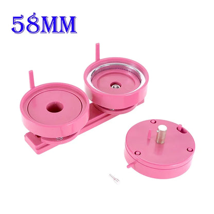 25/32/37/44/58/75mm Badge Maker Molds - DIY Button Press Machine, Interchangeable Die Mould for Round Badge Punching